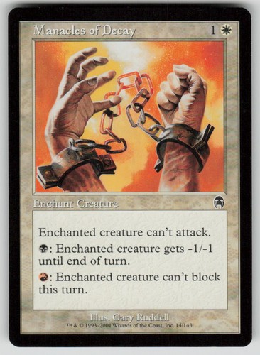 Manacles decay common - of,