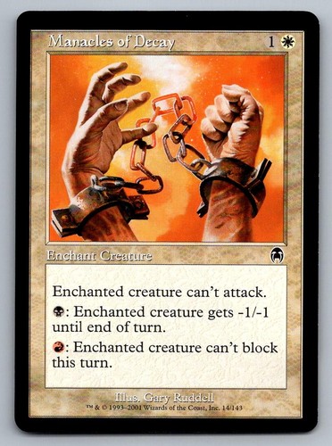 Magic the gathering - gathering, manacles