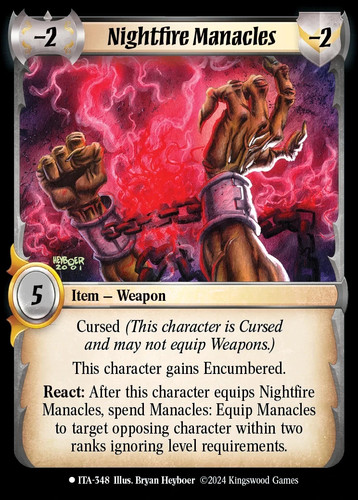 Nightfire manacles ita - manacles, 348