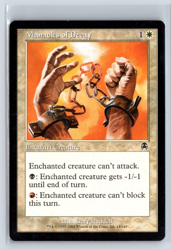 Manacles decay apocalypse - of,
