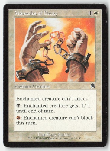 Manacles decay apc - of,