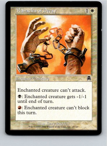 Magic the gathering manacles - the,